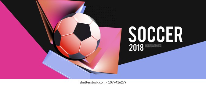soccer 2018 world championship cup background banner and poster