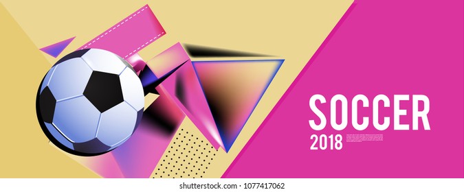 soccer 2018 world championship cup background banner and poster