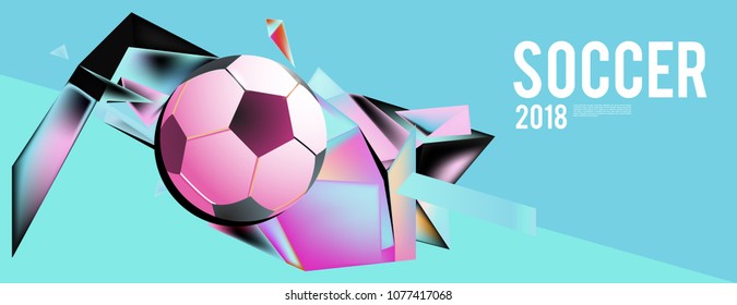 soccer 2018 world championship cup background banner and poster