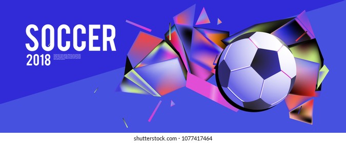 soccer 2018 world championship cup background banner and poster