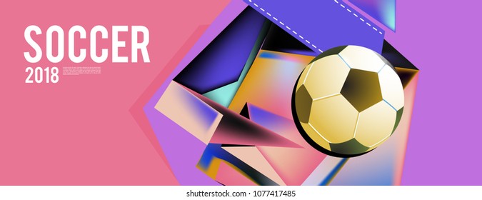 soccer 2018 world championship cup background banner and poster