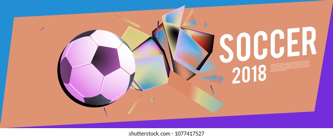 soccer 2018 world championship cup background banner and poster