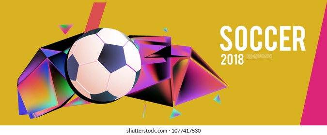 soccer 2018 world championship cup background banner and poster
