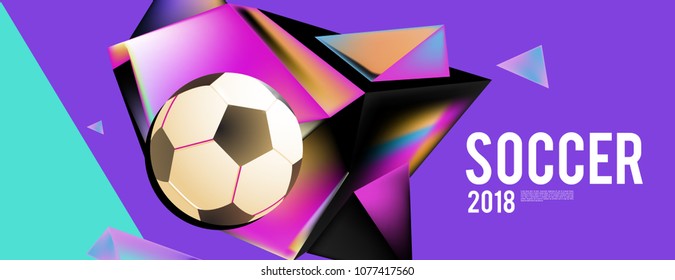 soccer 2018 world championship cup background banner and poster