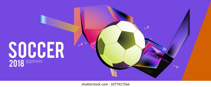 soccer 2018 world championship cup background banner and poster