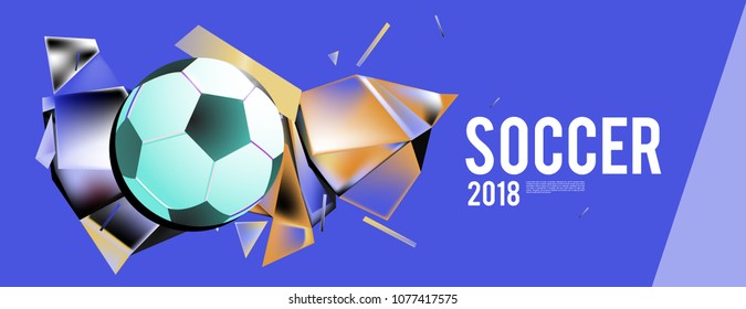 soccer 2018 world championship cup background banner and poster