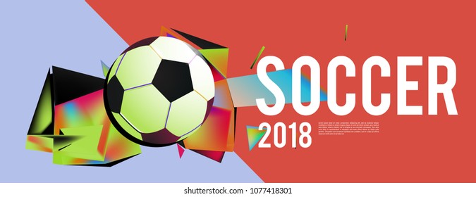 soccer 2018 world championship cup background banner and poster