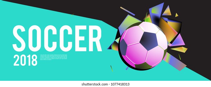 soccer 2018 world championship cup background banner and poster