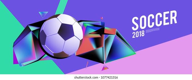 soccer 2018 world championship cup background banner and poster