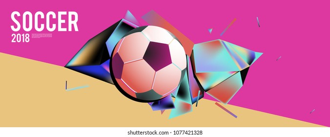 soccer 2018 world championship cup background banner and poster