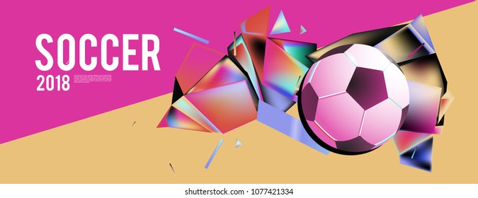 soccer 2018 world championship cup background banner and poster