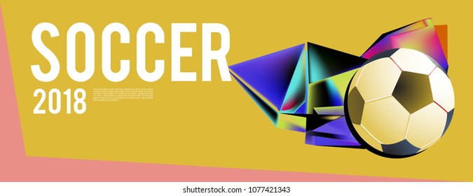 soccer 2018 world championship cup background banner and poster