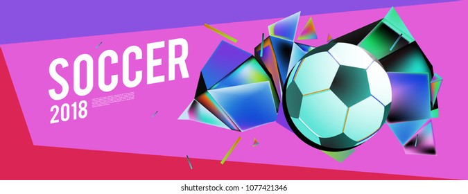 soccer 2018 world championship cup background banner and poster