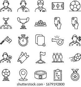 Soccer 25 Set Outline Icon Pack