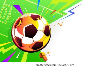 Soccer abstract background design. The sports concept.