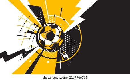 Soccer abstract background design. Vector illustration of sports concept.