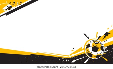 Soccer abstract background design. Vector illustration of sports concept.