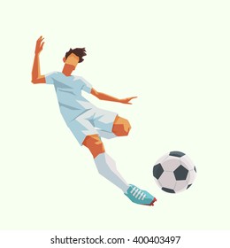 Soccer action player