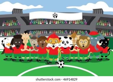 soccer animal team