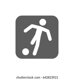 Soccer athlete Icon in trendy flat style isolated on white background. Award symbol for your web site design, logo, app, UI. Vector illustration, EPS10.