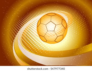 soccer background 3d sparkling yellow sketch