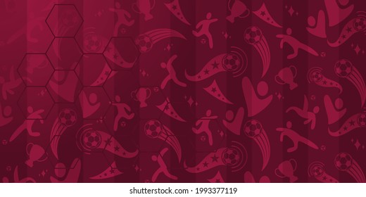 Soccer background, football cup, stylish background gradient, vector illustration.