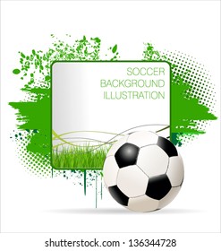 Soccer background illustration