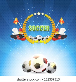 Soccer Background Vector Design