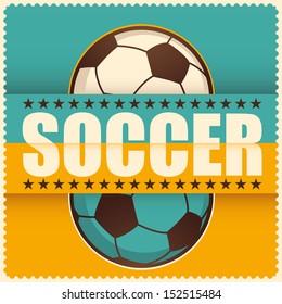 Soccer background. Vector illustration.