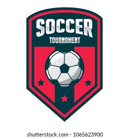 Soccer badge, football logo sport