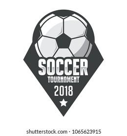 Soccer badge, football logo sport