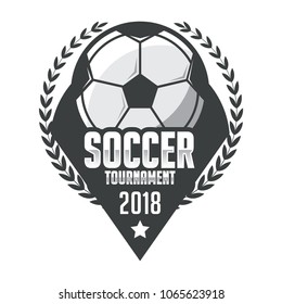 Soccer badge, football logo sport