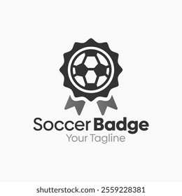 Soccer Badge Logo Design Template. Good for Business, Agency, Community and Organization.