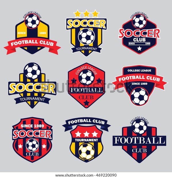 Soccer Badges Stock Vector (Royalty Free) 469220090