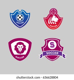 Soccer badges collection. Perfect for logos or brand design