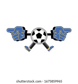 Vector de símbolo de icono de bola de fútbol