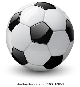 Fußball 3D-Vektorgrafik
