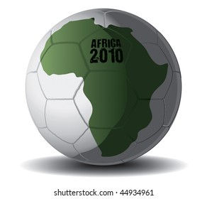 Soccer Ball Africa 2010 vector drawing