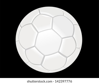 soccer ball against black background
