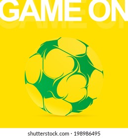 Soccer ball artistic pattern as graffiti illustration