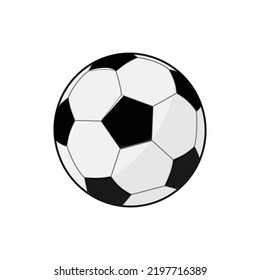 Soccer Ball Or Association Football Flat Vector Icon For Sports Apps And Websites