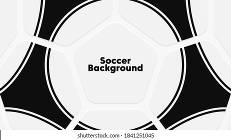 Soccer ball background with retro texture. Vector illustration.