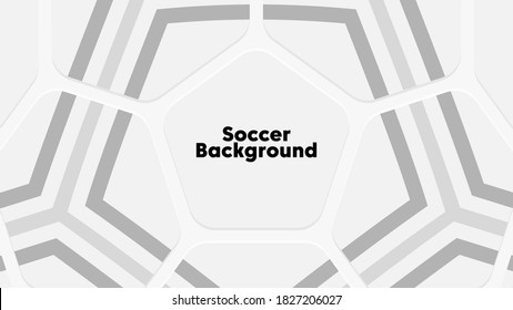 Soccer ball background with texture. Vector football illustration.