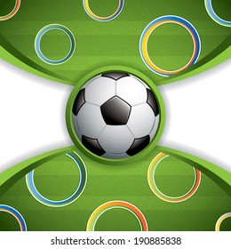 Soccer ball background, vector