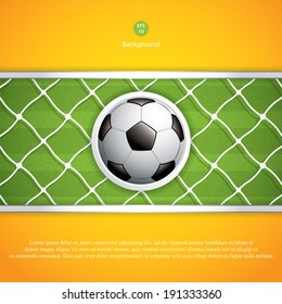 Soccer ball background, vector