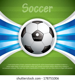 Soccer ball background, vector illustration