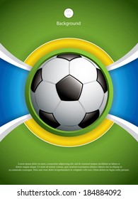 Soccer ball background, vector illustration