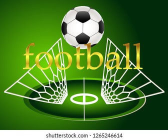 Soccer ball banner