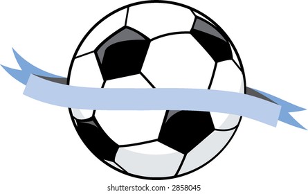 Soccer Ball with Banner