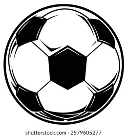 A Soccer Ball With a Black and White dots on it.